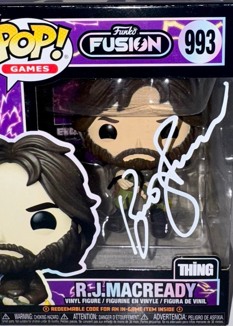 Kurt Russell Signed Funko Pop #993 R.J. Macready The Thing - SWAU COA